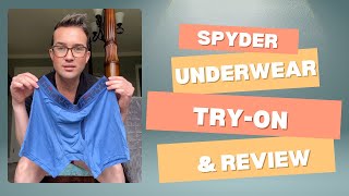 4K Trying on Spyder Boxer Briefs Comfort Fit amp Style Review [upl. by Akinert747]