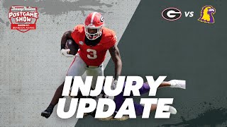 UGA hoping for good news after 2 injuries to key players  DawgNation postgame [upl. by Zela]