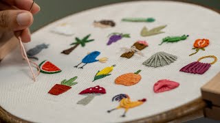 20 Tiny Embroidery Designs for All Skill Levels [upl. by Forlini]