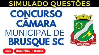 Questões Câmara Municipal de Brusque SC Aula 04 Estatuto dos Servidores 2024 [upl. by Erdnad]