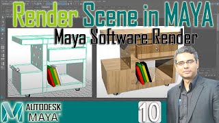 How to Render Scene in Maya using Maya Software Render  Software Renderer Settings in Maya  L10 [upl. by Citron12]