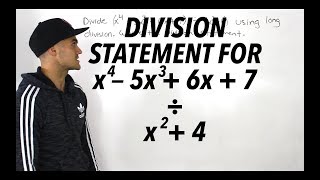 MHF4U Unit 3 Test 1 Knowledge Section Question 3  long division of polynomials [upl. by Enelear958]