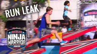 LEAKED RUN Bryton Myler vs Ethan Bartinicki  American Ninja Warrior Junior  Universal Kids [upl. by Zzahc]