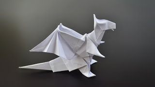 Origami Dragon Jo Nakashima  Instructions in English BR [upl. by Neerol]