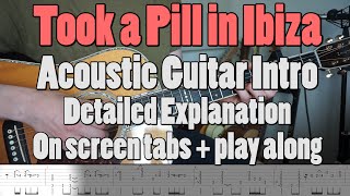 I Took A Pill in Ibiza  Acoustic Intro  Guitar Tutorial [upl. by Alohs]