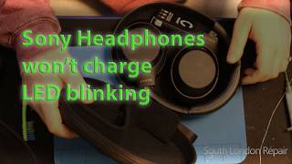 Sony headphones blinking wont charge  Unconventional repair  WH1000XM4 thermal sensor issue [upl. by Leinahtam]