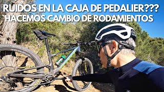 CAMBIO DE RODAMIENTOS Y MANTENIMIENTO CAJA DE PEDALIER  MOUNTAIN BIKE [upl. by Sirronal]