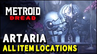 Metroid Dread ARTARIA All Item Locations  Artaria 100 All Energy Tanks Missile Tanks [upl. by Faustena]