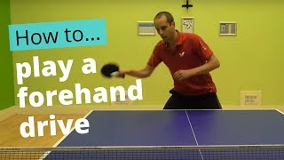 How to play a forehand drive in table tennis [upl. by Jehu943]