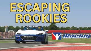 Can I escape iRacing ROOKIES in my first full week  Global MX5 ROOKIES Week 12 [upl. by Ahpla430]