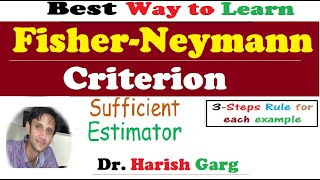 FisherNeymann Criterion for Sufficient Estimator  3steps Rule to solve examples [upl. by Giacinta]