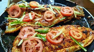 Tawa Fry Fish Recipe  How To Fry Fish On Pan [upl. by Siugram]