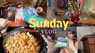 SUNDAY VLOG  getting ready book haul cooking pasta book fair by Booktale in Chandigarh [upl. by Eicyac]