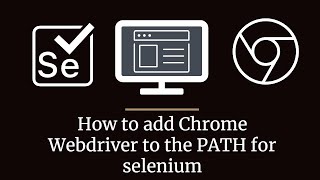 How to install Chrome webdriver to PATH [upl. by Ailaza]