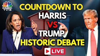 US Presidential Debate 2024 LIVE Donald Trump vs Kamala Harris Debate  US Elections 2024  N18G [upl. by Aysahc114]