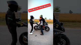 New bike Ride Mang Li 🥺🥹 motovlog r15v3vlog funny shortvideo rider [upl. by Henson]