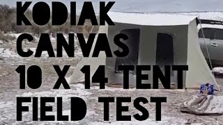 Kodiak 10x14 Tent  Surviving in the field where others failed [upl. by Lrad]