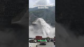 Hydroelectric dam discharges floods in China  Son Of Earth sonofearth flood disaster [upl. by Alsi]