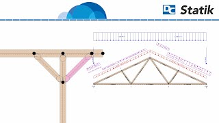 DCStatik  Übersicht Teil 2  Stabwerke mit integrierten HolzbauAnschlüssen [upl. by Elleniad]