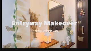 Entryway Makeover Entryway Transformation DIY on a budget A New look EntranceSimple Makeover [upl. by Arabele]