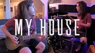 Pvris  My House DrumGuitar Cover [upl. by Sanyu677]