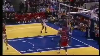 Pacers vs Bull 1993 Reggie Miller Michael Jordan Fight [upl. by Itisahc]