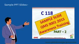 ISO 90012015 Awareness Training ppt Presentation Kit [upl. by Yaf]