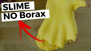 No Borax Slime Recipe How To Make Slime Without Borax  2 INGREDIENTS ONLY [upl. by Catrina819]