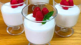 PANNA COTTA quotLIGHTquot preparata senza Gelatina [upl. by Namolos]