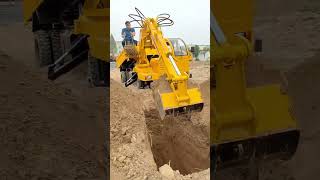 Truckmounted excavator excavator fourwheel drive agricultural vehicle dump truck one machi 3 [upl. by Noed]