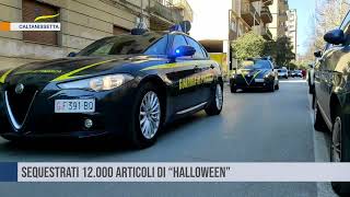 Caltanissetta Sequestrati 12000 articoli di “Halloween” [upl. by Aseeram162]