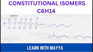 Constitutional Isomers Structural Isomers of C6H14 [upl. by Eniloj361]