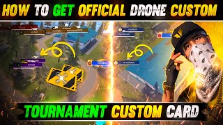 HOW TO GET OFFICIAL CUSTOM ROOM CARD OF FREE FIRE DRONE VIEW RECORDING TRICK  GARENA FREE FIRE [upl. by Ahsikcin104]