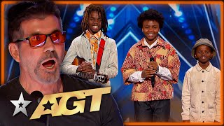 Sibling Band Receive a STANDING OVATION on Americas Got Talent [upl. by Kappel826]