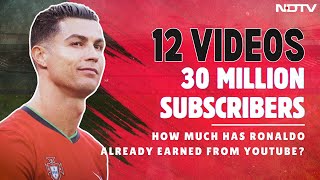 UR Cristiano Official  12 Videos 30 Million Subscribers Ronaldo’s YouTube Earnings Till Now [upl. by Jarvis]