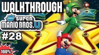 New Super Mario Bros U 100 Multiplayer Walkthrough  Part 28 [upl. by Ittap]