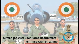 Airmen Selection 2021 Online Form  air force vacancy  air force recruitment 2021 group X amp Y [upl. by Herodias105]