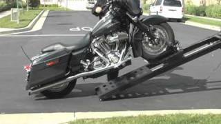 Rampage power Lift Motorcycle loader for pickup trucks [upl. by Narmis]