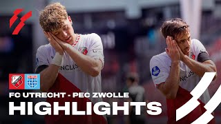 FC Utrecht begint seizoen met DRIEPUNTER tegen PEC Zwolle 👏  HIGHLIGHTS [upl. by Molohs721]