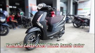 Yamaha Latte 2019 Black harsh color  Skuter Baru Dari Yamaha Th2019 [upl. by Tisdale]