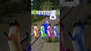 Jasmin blue aunty dancing with little cat baby stop the superfast traincutetrendingshortsfeed [upl. by Clarette76]