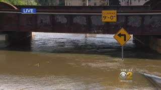 Roads Close As The Des Plaines River Remains Flooded [upl. by Christyna]