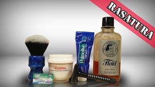 RASATURA  Palmolive Blu  Wilkinson Classic amp Personna Apache  Yaqi Brush  Floid [upl. by Biancha]