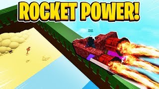 ROCKET POWER In Build A Boat For Treasure In Roblox [upl. by Kluge]