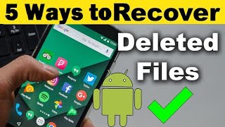 5 Ways to recover deleted photosvideosWhatsApp media amp any file in any Android phoneNo RootRoot [upl. by Eilsel]