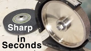 CBN Grinding Wheel to Sharpen High Speed Steel Turning Tools  Woodworking [upl. by Asek]