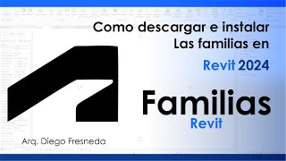 Como Descargar e Instalar Las familias en Revit 2024 [upl. by Sassan]