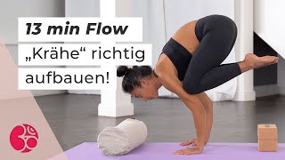 Yoga Flow Übung  Krähe quotBakasanaquot  Asanas richtig lernen mit Sara Lyn  VIO YOGA® [upl. by Tigges740]