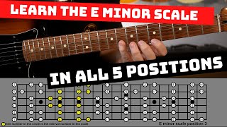 E Minor Scale On Guitar All 5 Positions wDownloadable Charts Learn and Practice 🔥 [upl. by Spenser26]