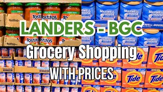 LANDERS BGC Grocery Shopping with Prices [upl. by Leahplar]